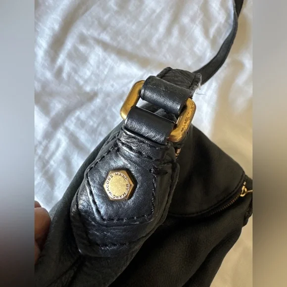 Marc by Marc Jacobs Classic Q Natasha Black Leather Crossbody Bag - Picture 7 of 15
